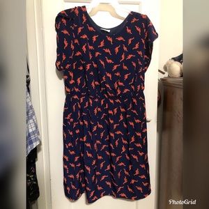 PeachLove dinosaur print dress